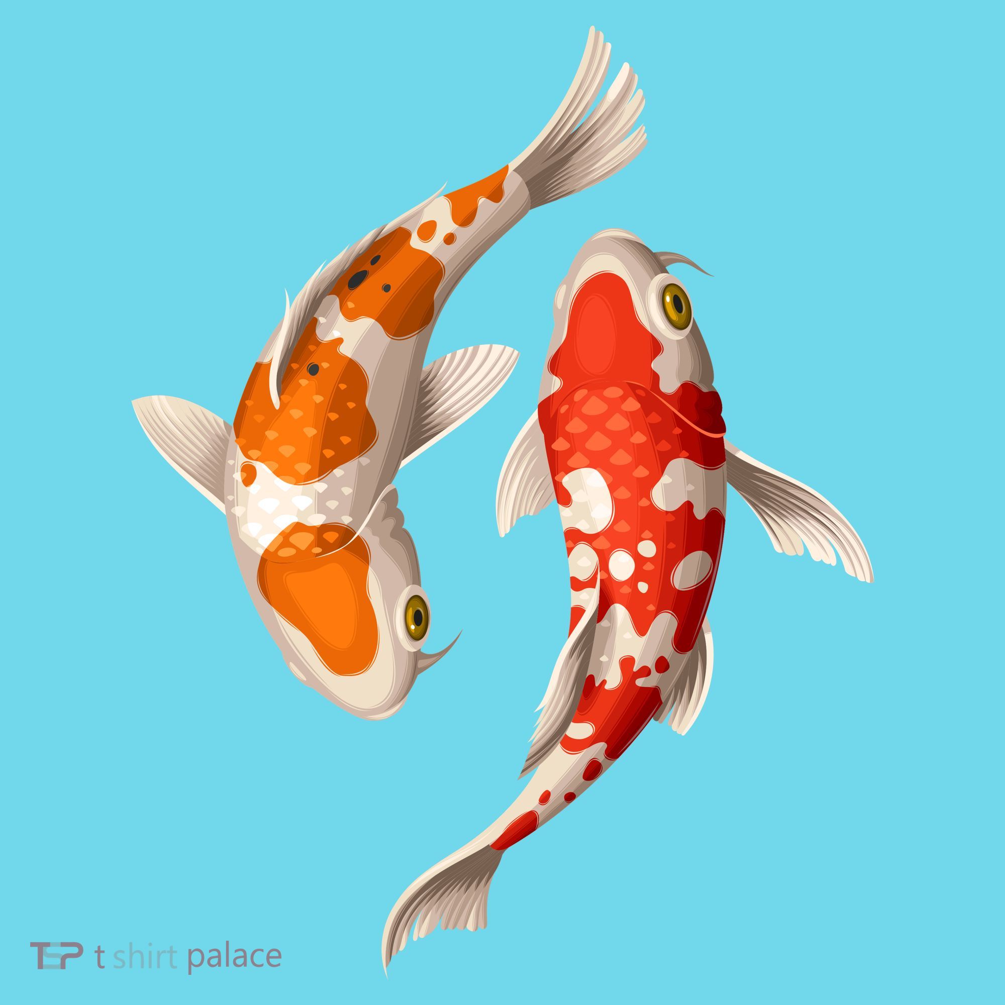 Swimming Koi Fishes T-Shirt