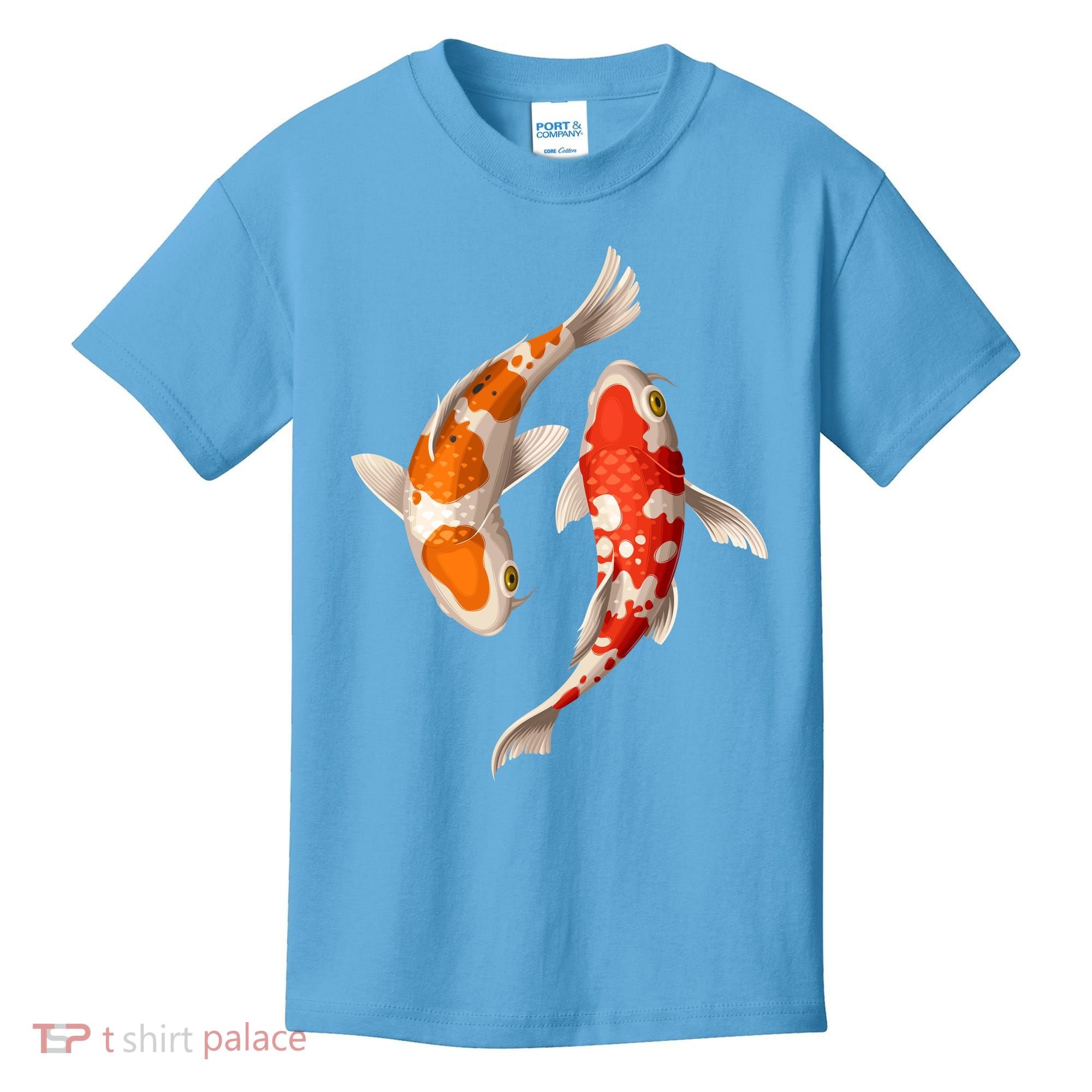 Swimming Koi Fishes Kids T-Shirt