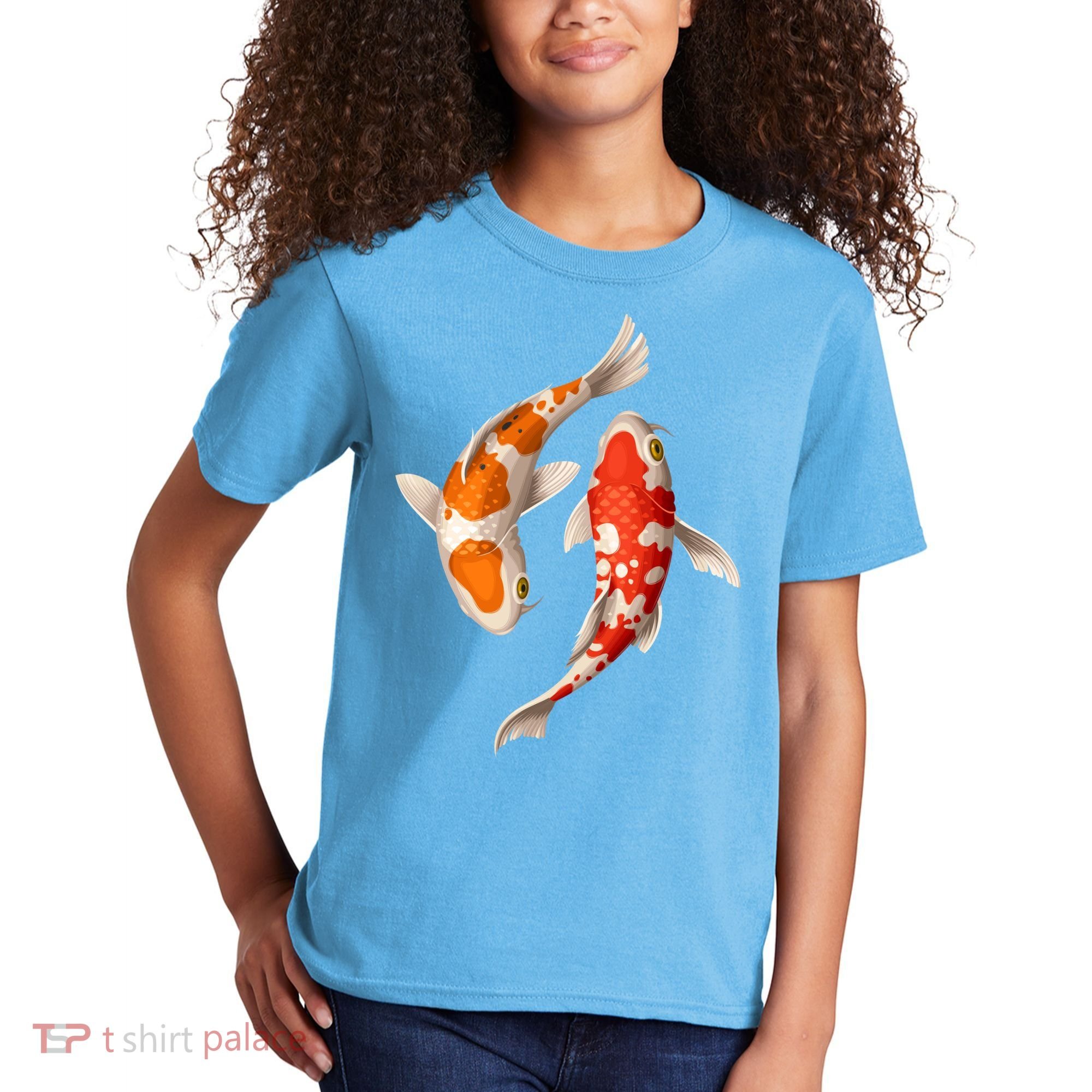 Swimming Koi Fishes Kids T-Shirt
