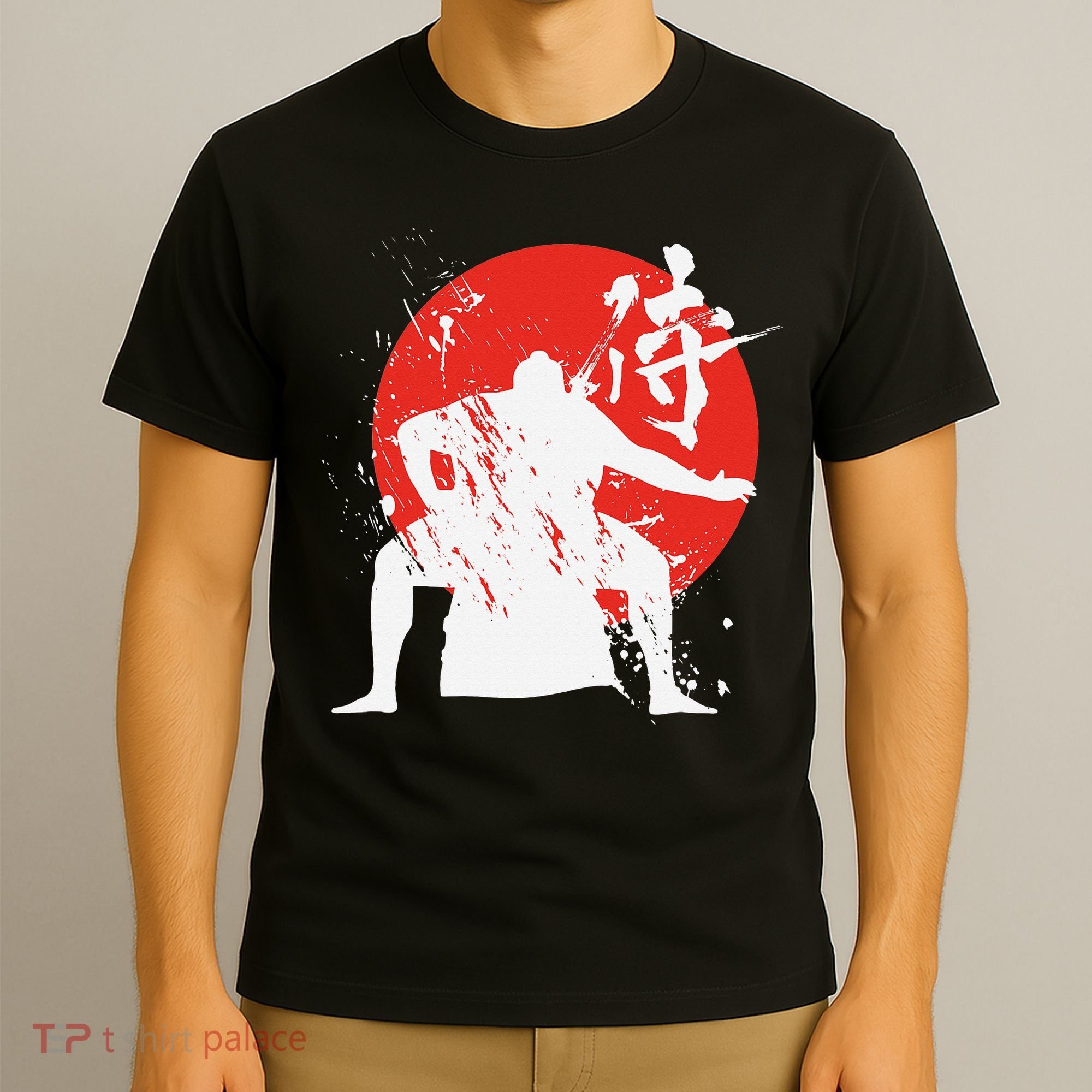 Sumo Wrestler Japanese Kanji Japan Wrestling  T-Shirt