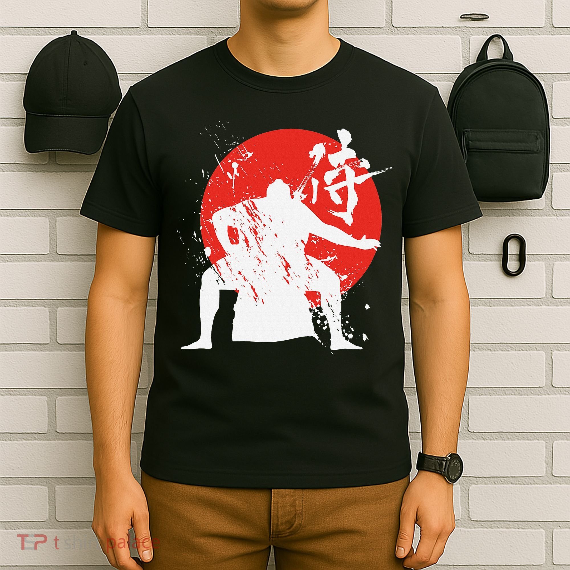 Sumo Wrestler Japanese Kanji Japan Wrestling  T-Shirt