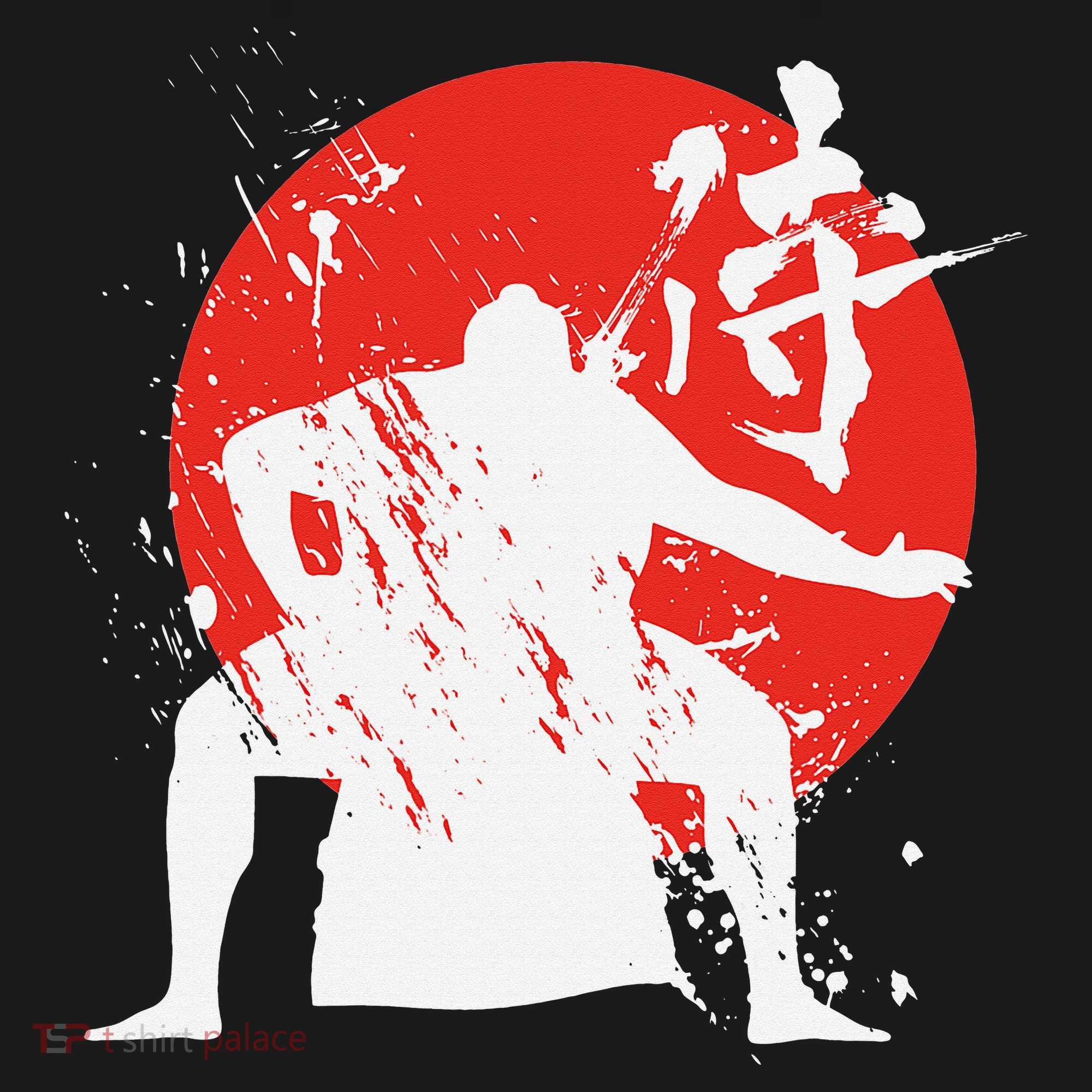Sumo Wrestler Japanese Kanji Japan Wrestling  T-Shirt