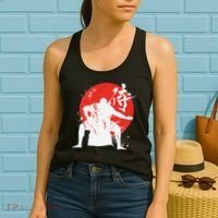 Sumo Wrestler Japanese Kanji Japan Wrestling  Women's Tank Top thumb 2
