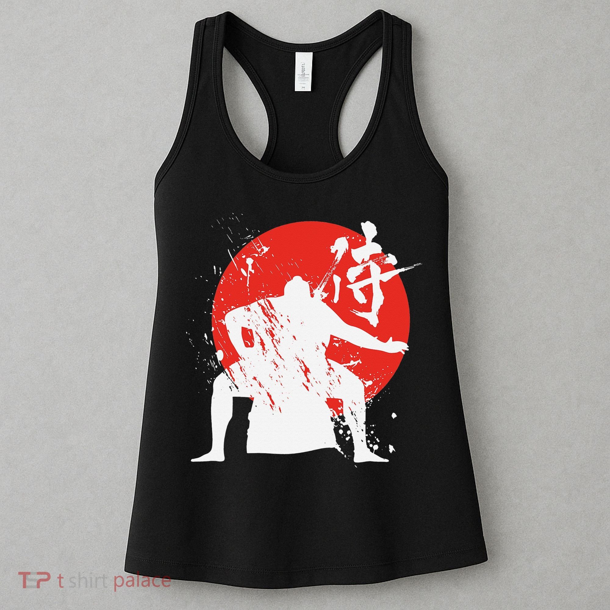 Sumo Wrestler Japanese Kanji Japan Wrestling  Women's Tank Top