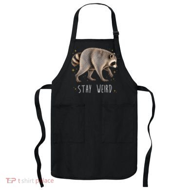 Stay Weird Jimothy The Raccoon Viral Funny Apron