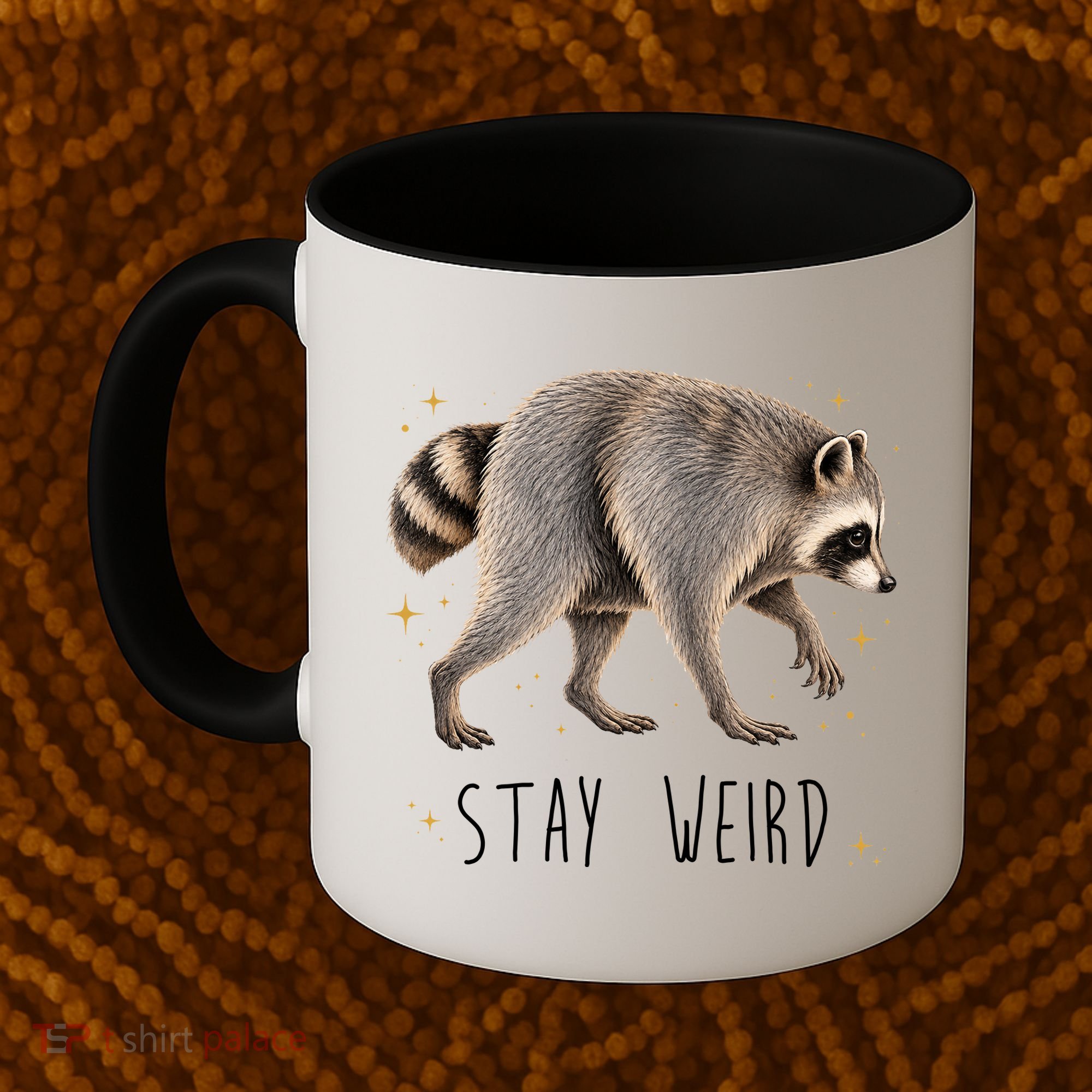 Stay Weird Jimothy The Raccoon Viral Funny Coffee Mug