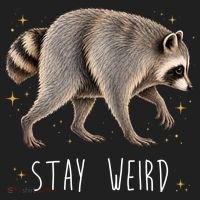 Stay Weird Jimothy The Raccoon Viral Funny Tumbler thumb 3