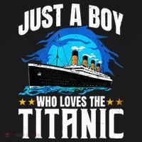 Ship Who Just Love The RMS Titanic Christmas Pajama Boy  Women's Hoodie thumb 2