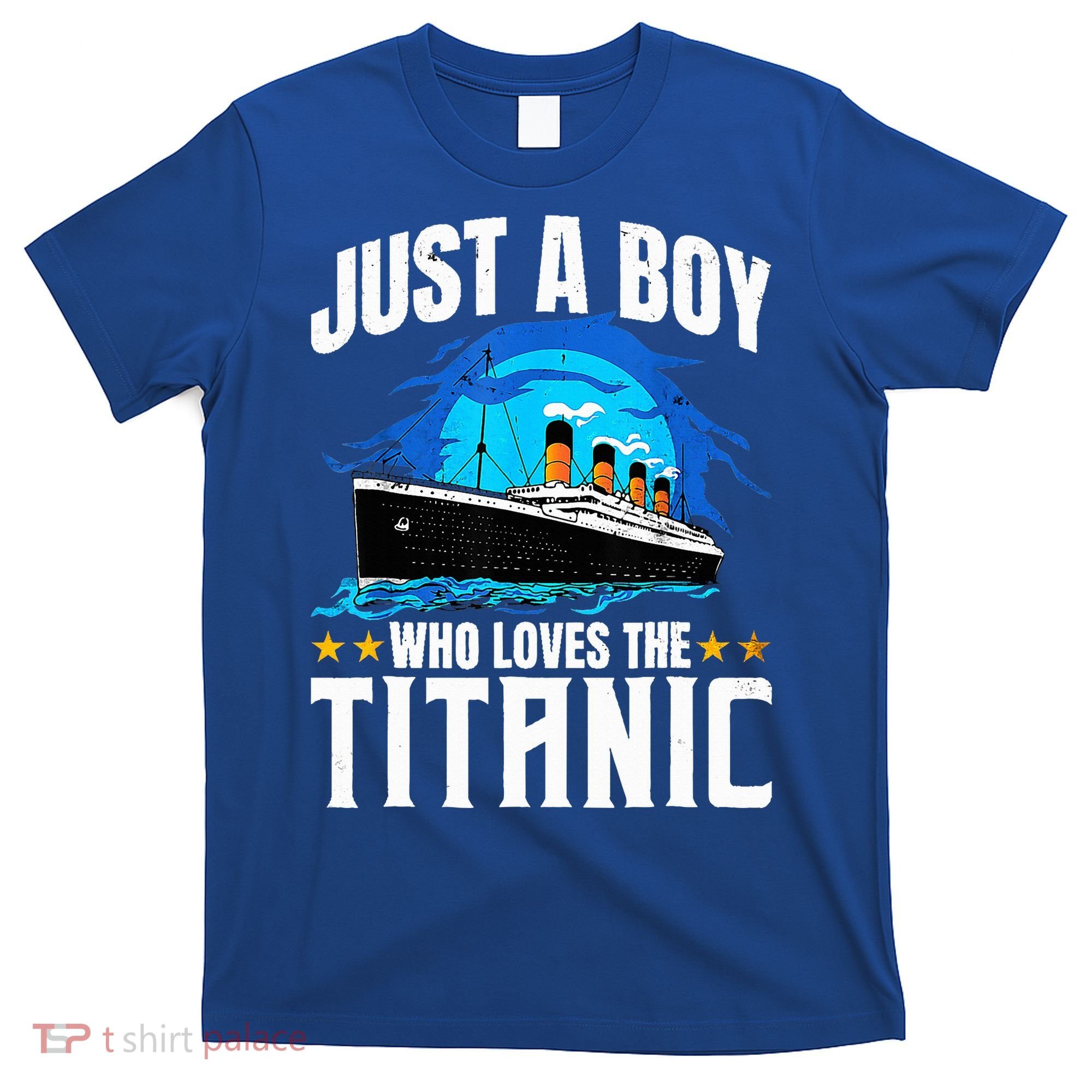 Ship Who Just Love The RMS Titanic Christmas Pajama Boy  T-Shirt
