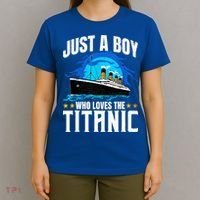 Ship Who Just Love The RMS Titanic Christmas Pajama Boy  T-Shirt thumb 4