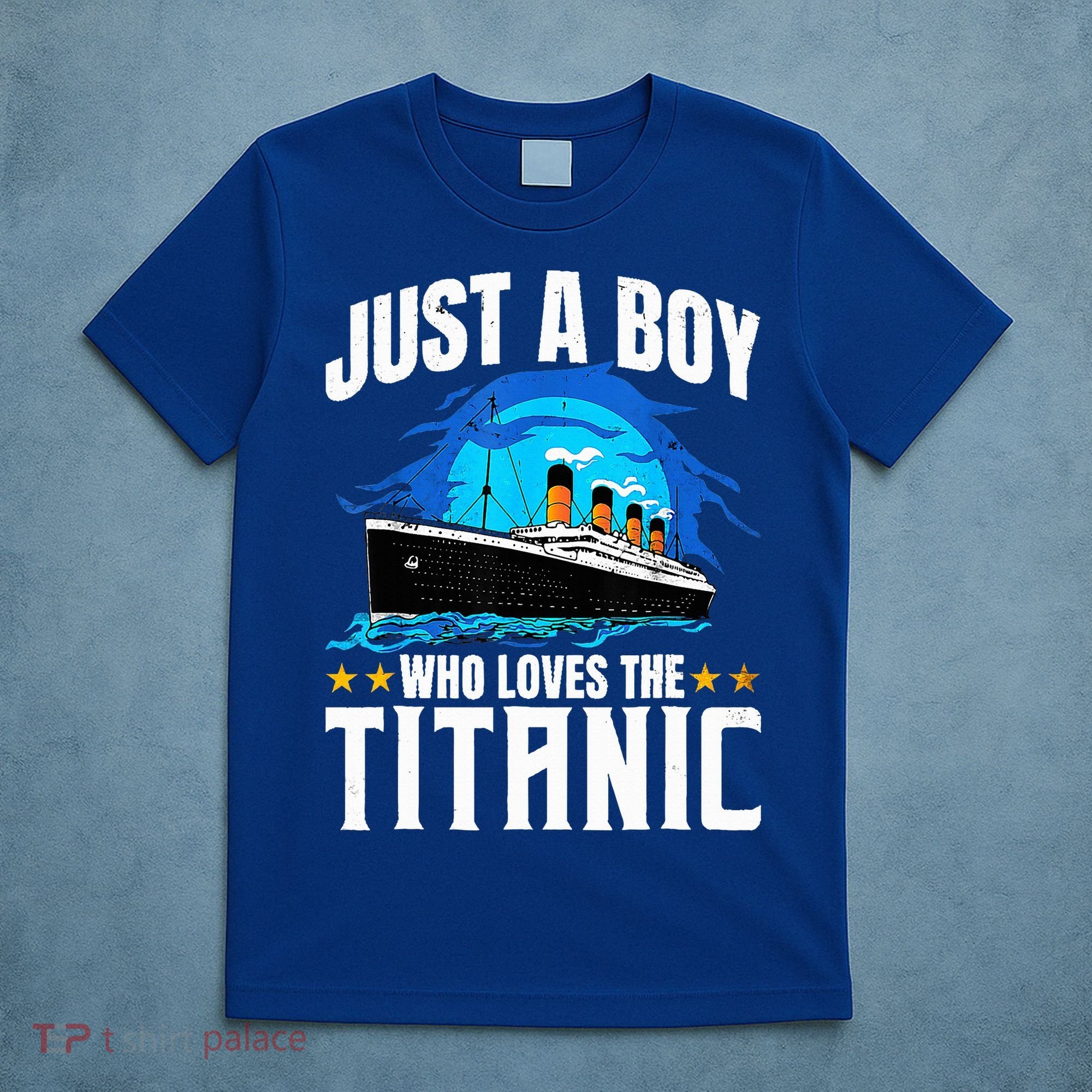 Ship Who Just Love The RMS Titanic Christmas Pajama Boy  T-Shirt