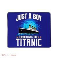 Ship Who Just Love The RMS Titanic Christmas Pajama Boy  Mousepad thumb 0