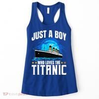 Ship Who Just Love The RMS Titanic Christmas Pajama Boy  Women's Tank Top thumb 0