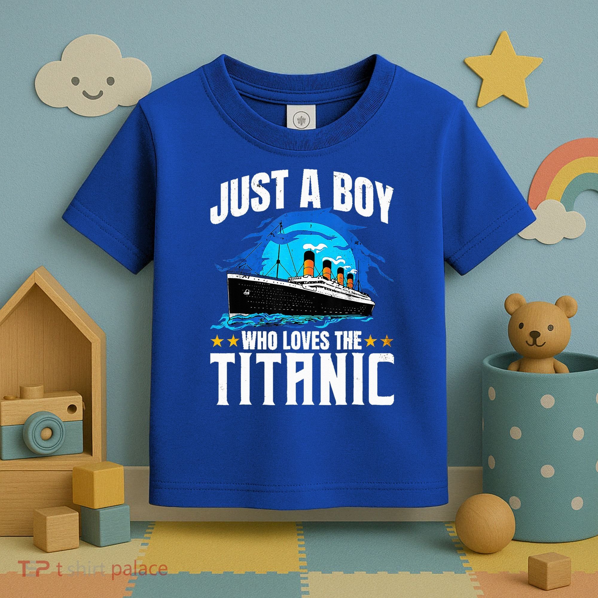 Ship Who Just Love The RMS Titanic Christmas Pajama Boy  Toddler T-Shirt