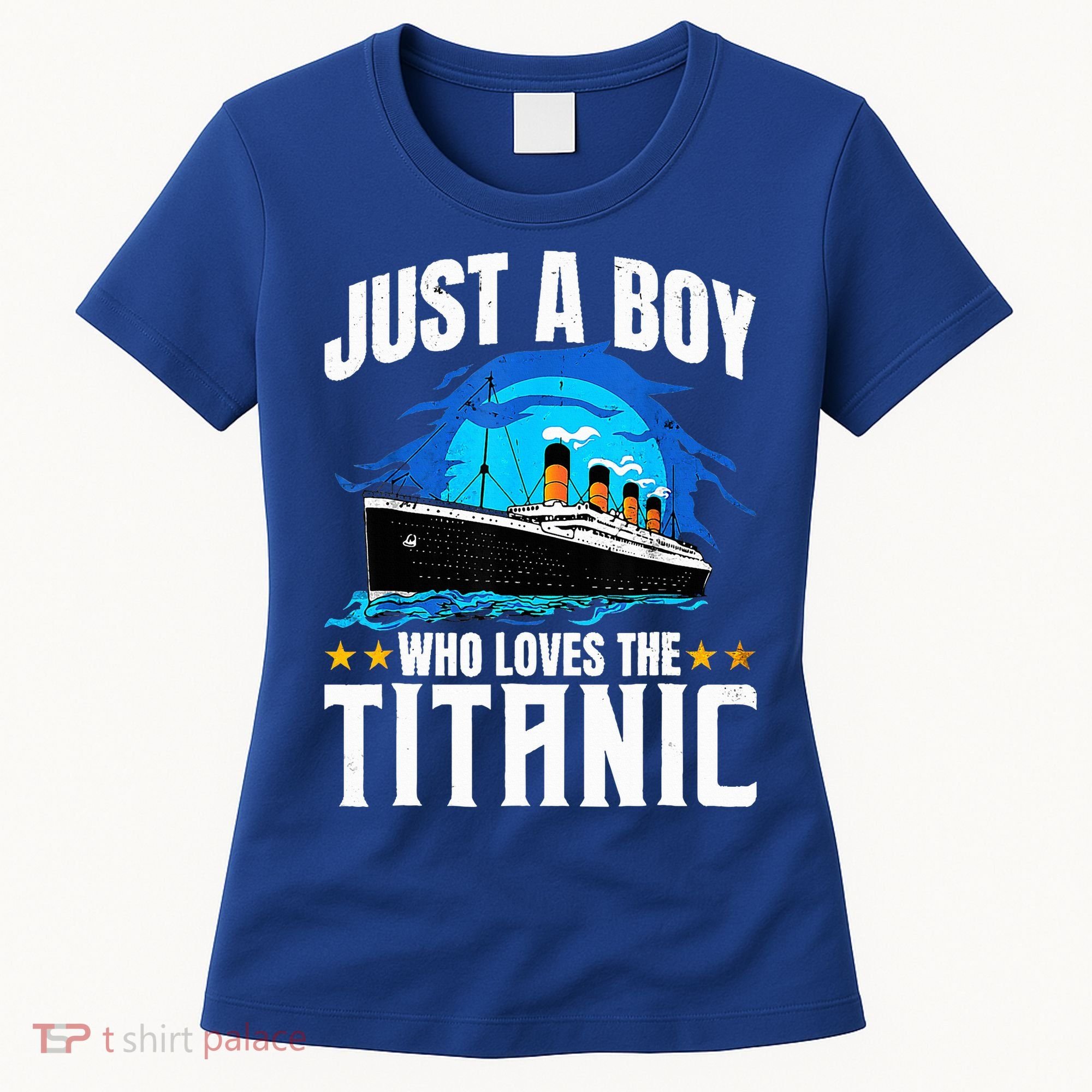 Ship Who Just Love The RMS Titanic Christmas Pajama Boy  Women's T-Shirt