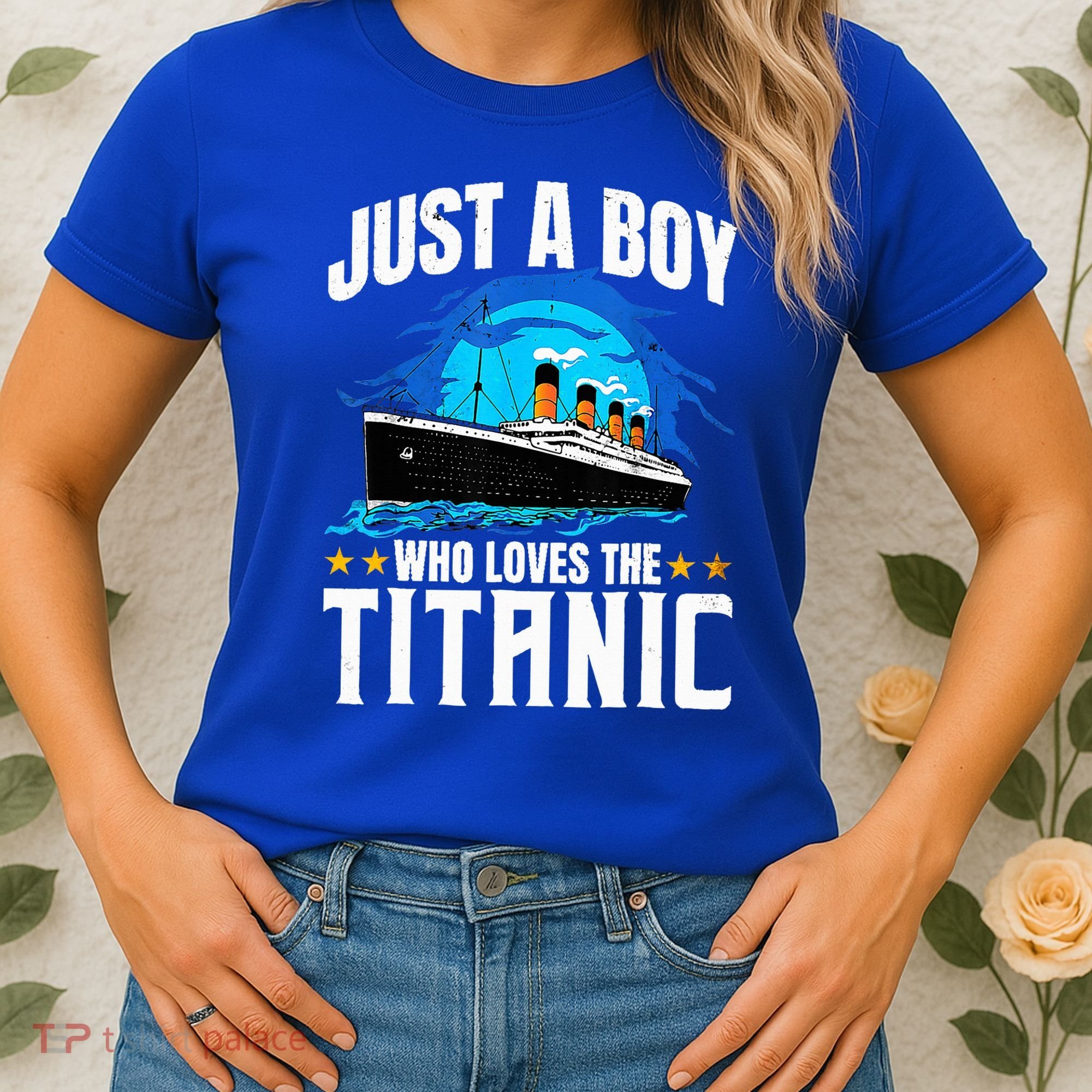 Ship Who Just Love The RMS Titanic Christmas Pajama Boy  Women's T-Shirt