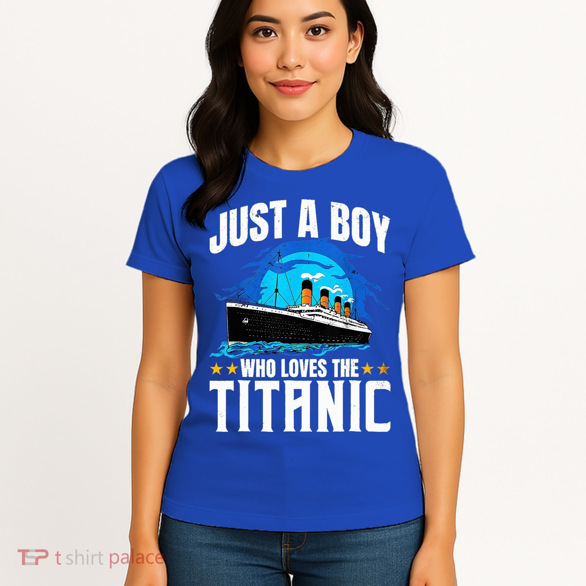Ship Who Just Love The RMS Titanic Christmas Pajama Boy  Women's T-Shirt