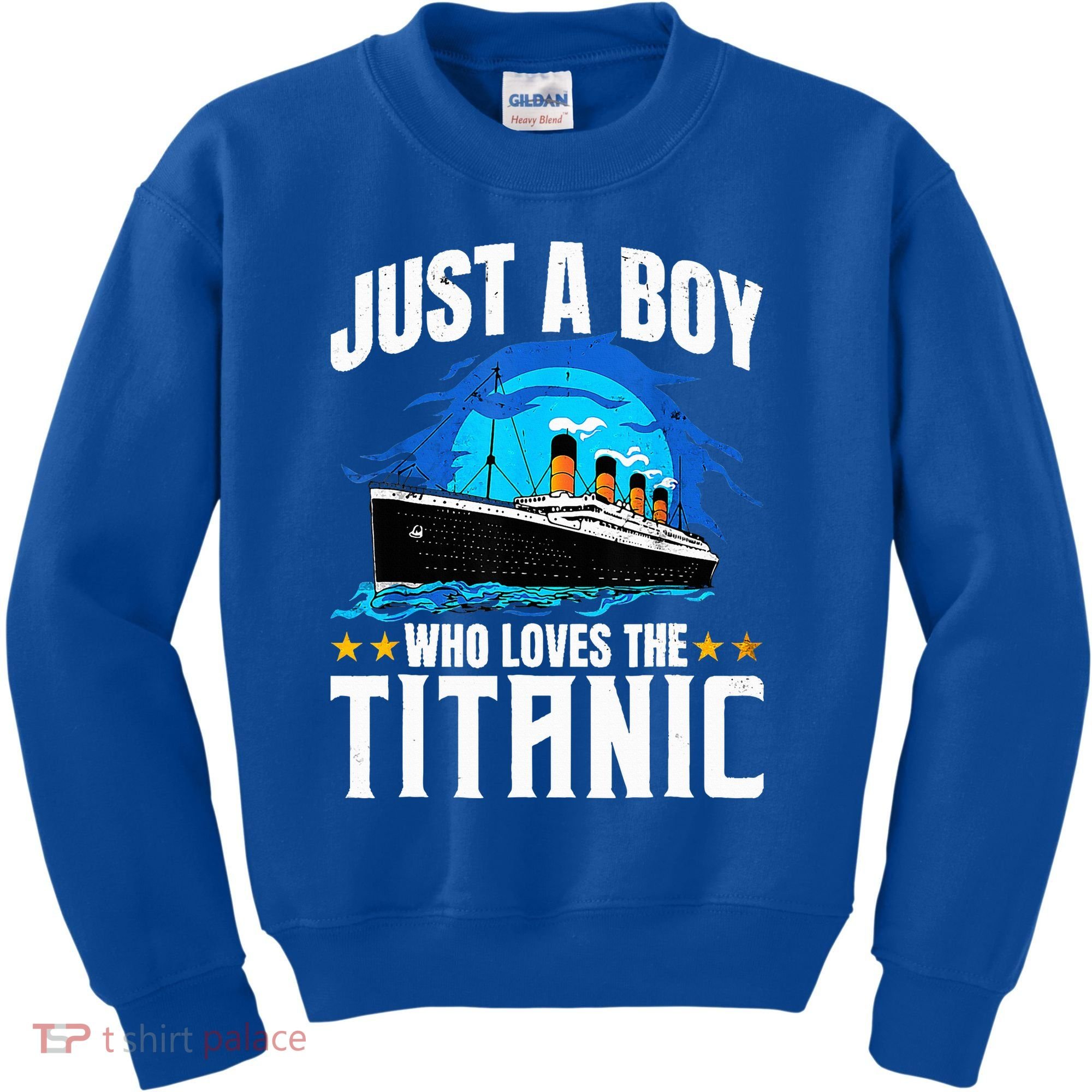 Ship Who Just Love The RMS Titanic Christmas Pajama Boy  Kids Sweatshirt