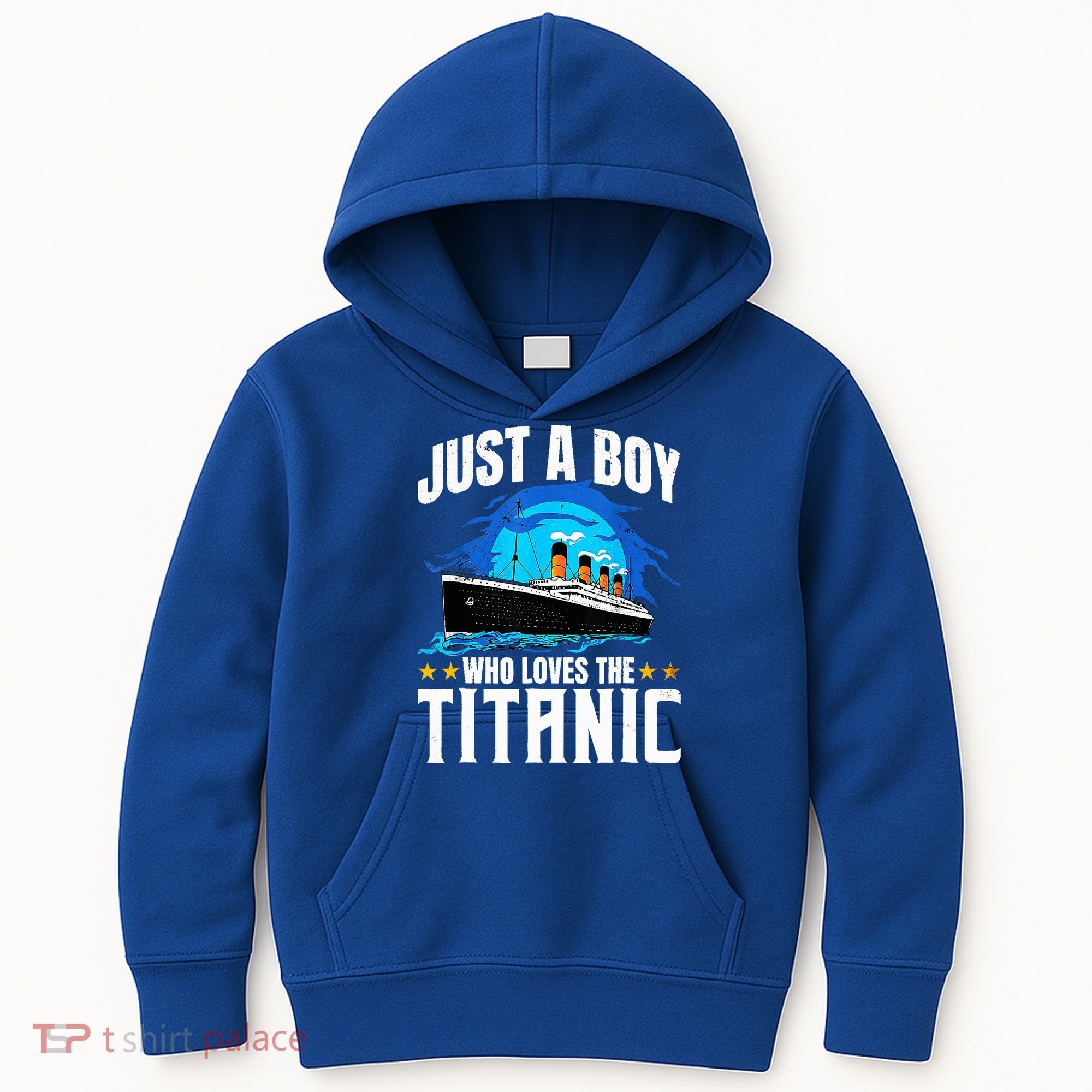 Ship Who Just Love The RMS Titanic Christmas Pajama Boy  Kids Hoodie