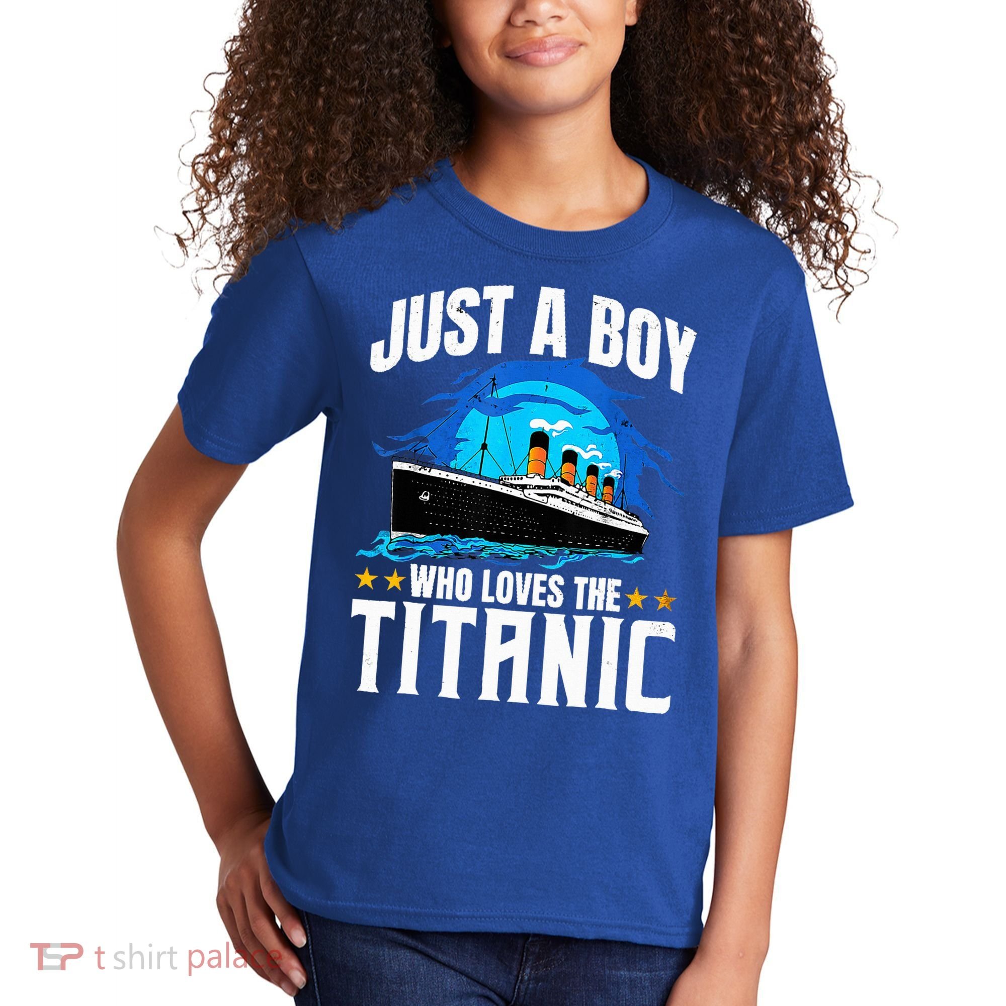 Ship Who Just Love The RMS Titanic Christmas Pajama Boy  Kids T-Shirt