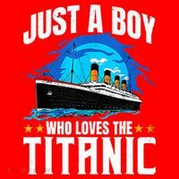 Ship Who Just Love The RMS Titanic Christmas Pajama Boy  Santa Hat thumb 1