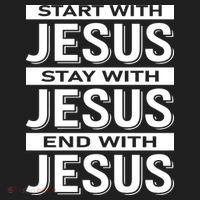 Start With Jesus Stay With End With Women's Sweatshirt thumb 2