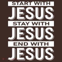Start With Jesus Stay With End With Coaster thumb 2