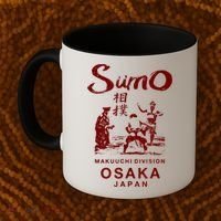 Sumo Wrestling Japan Osaka Japanese Coffee Mug thumb 2