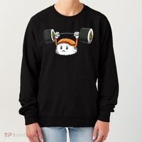 Sushi Weight Lifting Gym Sushi Workout Japanese Bodybuilder Women's Sweatshirt thumb 0