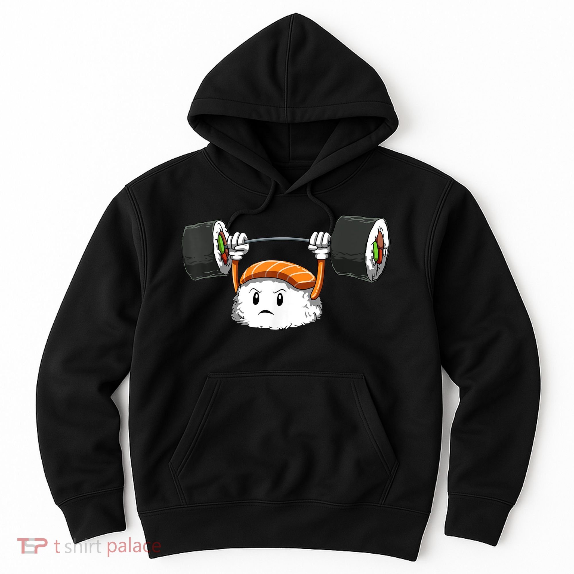 Sushi Weight Lifting Gym Sushi Workout Japanese Bodybuilder Hoodie