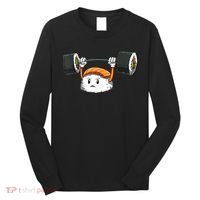 Sushi Weight Lifting Gym Sushi Workout Japanese Bodybuilder Long Sleeve Shirt thumb 0