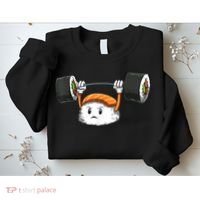 Sushi Weight Lifting Gym Sushi Workout Japanese Bodybuilder Sweatshirt thumb 2