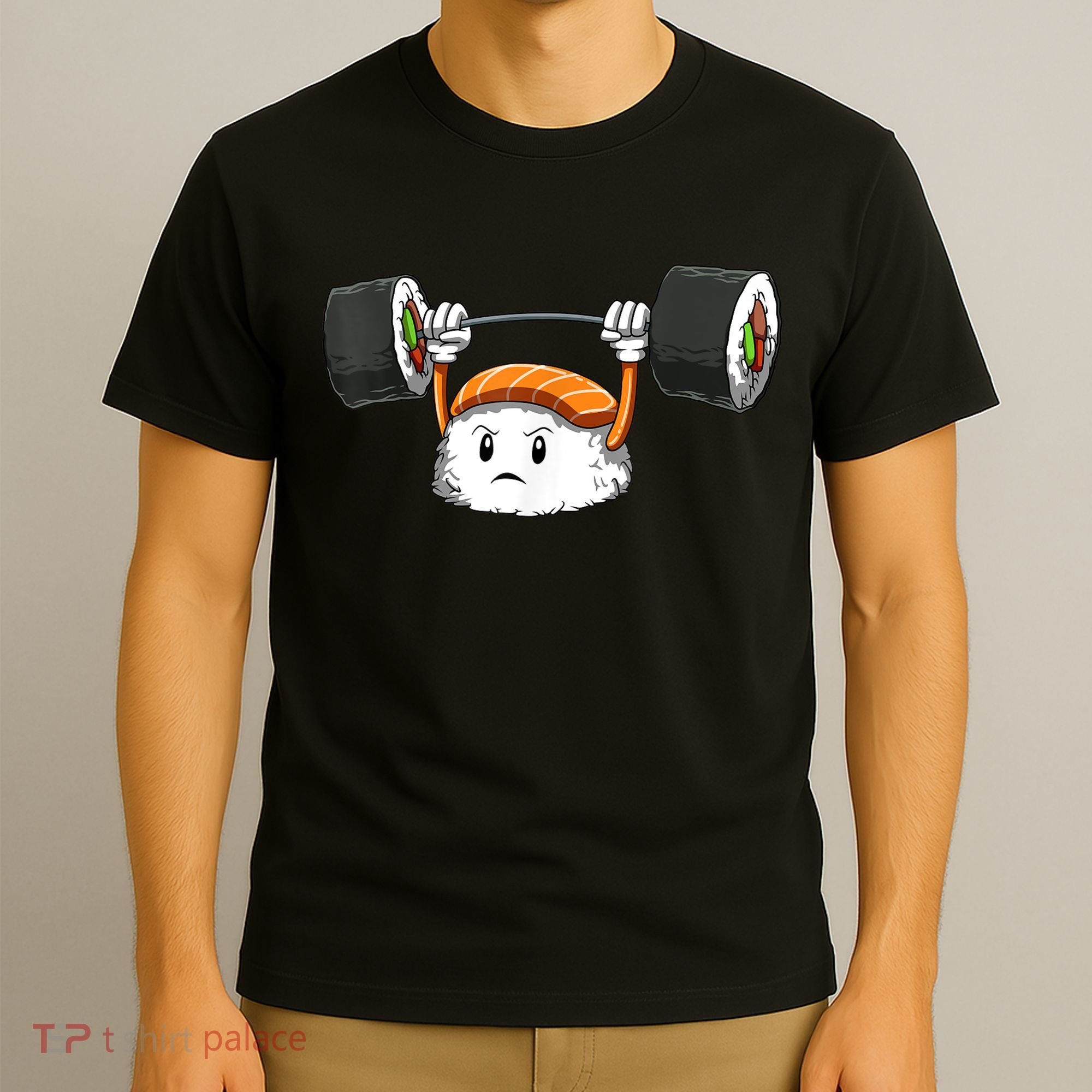 Sushi Weight Lifting Gym Sushi Workout Japanese Bodybuilder T-Shirt