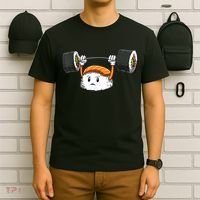 Sushi Weight Lifting Gym Sushi Workout Japanese Bodybuilder T-Shirt thumb 6