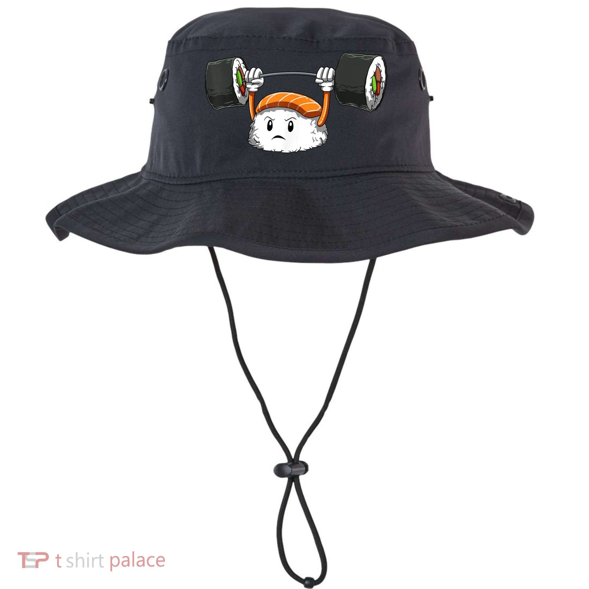 Sushi Weight Lifting Gym Sushi Workout Japanese Bodybuilder Bucket Hat
