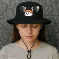 Sushi Weight Lifting Gym Sushi Workout Japanese Bodybuilder Bucket Hat thumb 3