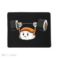 Sushi Weight Lifting Gym Sushi Workout Japanese Bodybuilder Mousepad thumb 0