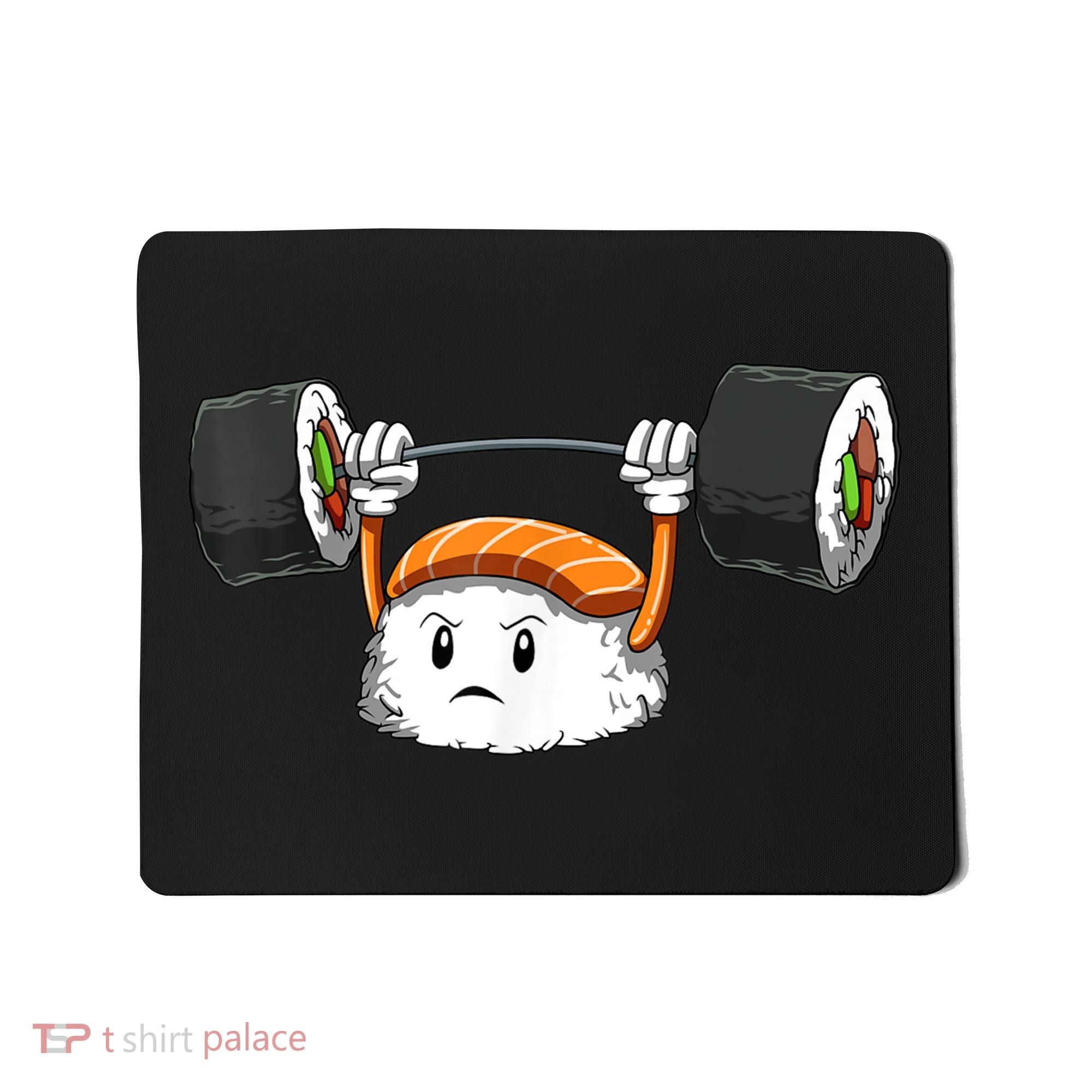 Sushi Weight Lifting Gym Sushi Workout Japanese Bodybuilder Mousepad