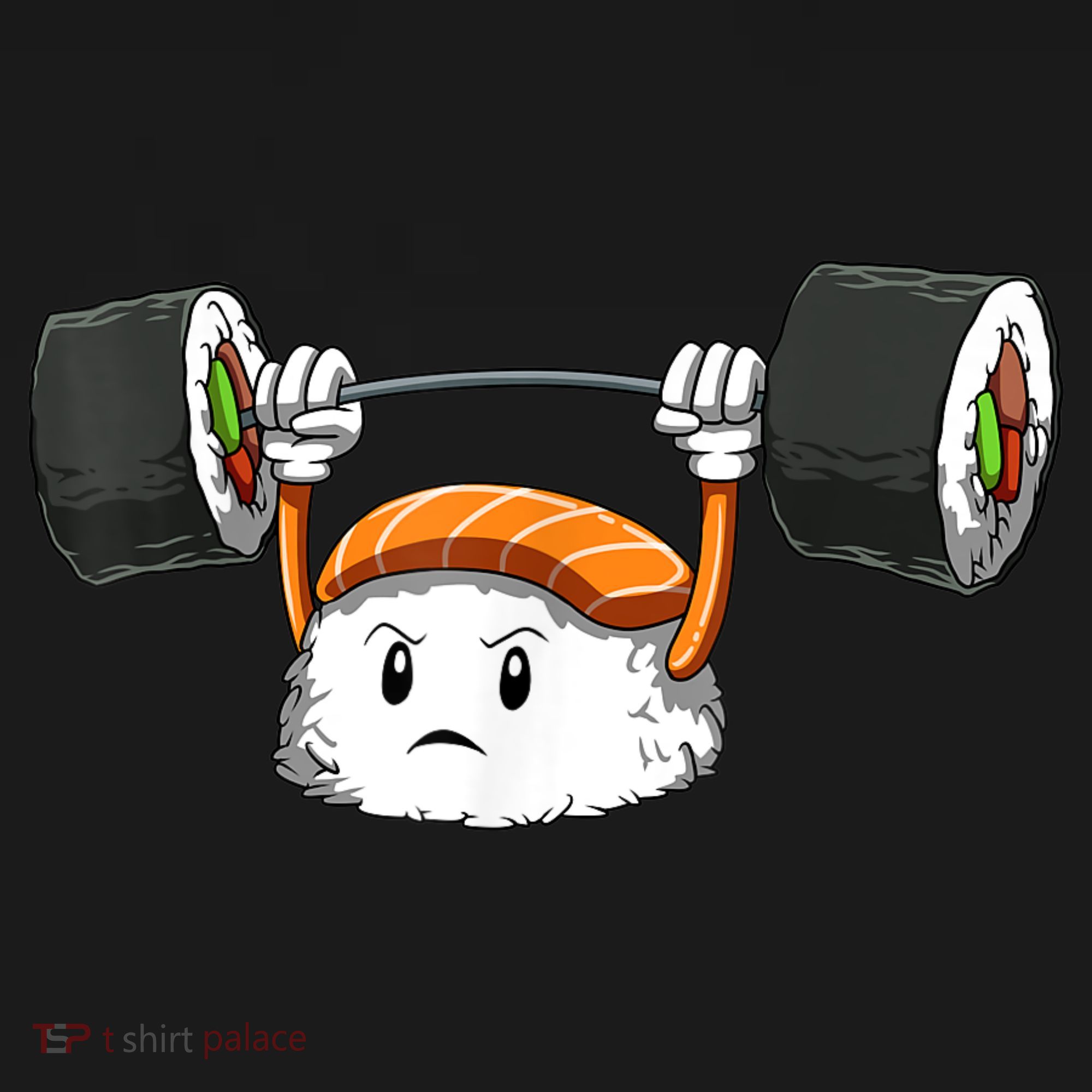 Sushi Weight Lifting Gym Sushi Workout Japanese Bodybuilder Women's Tank Top