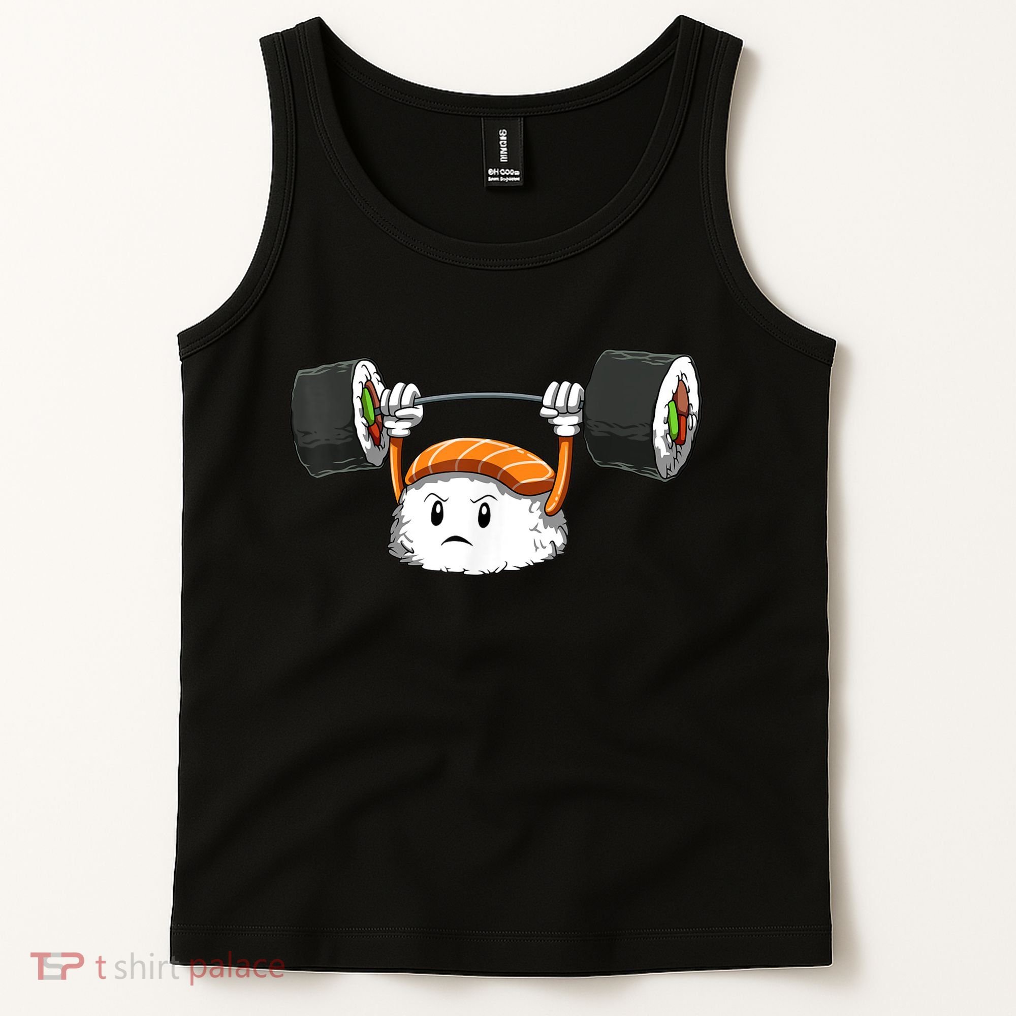 Sushi Weight Lifting Gym Sushi Workout Japanese Bodybuilder Tank Top