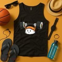 Sushi Weight Lifting Gym Sushi Workout Japanese Bodybuilder Tank Top thumb 4