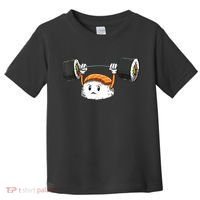 Sushi Weight Lifting Gym Sushi Workout Japanese Bodybuilder Toddler T-Shirt thumb 0