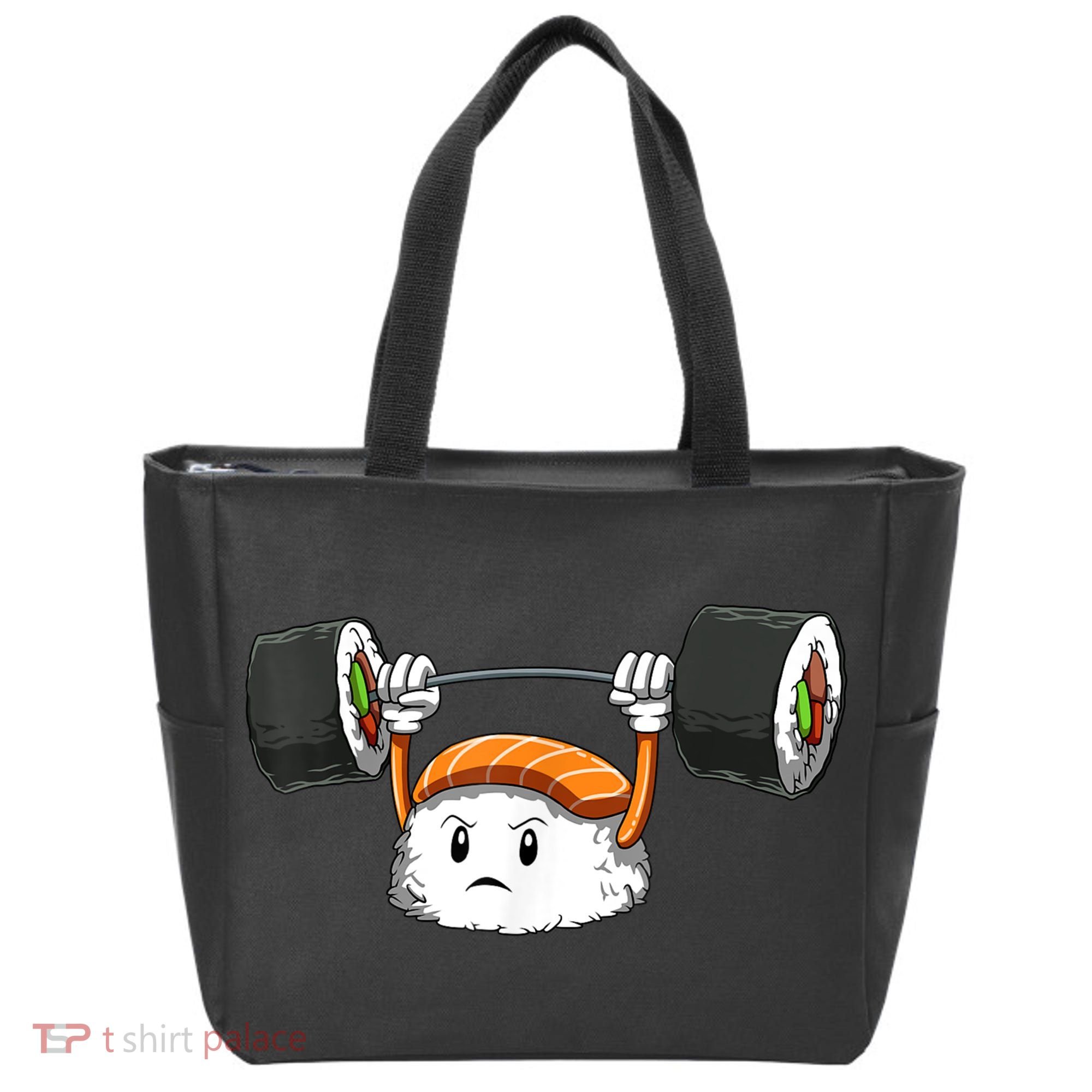 Sushi Weight Lifting Gym Sushi Workout Japanese Bodybuilder Tote Bag
