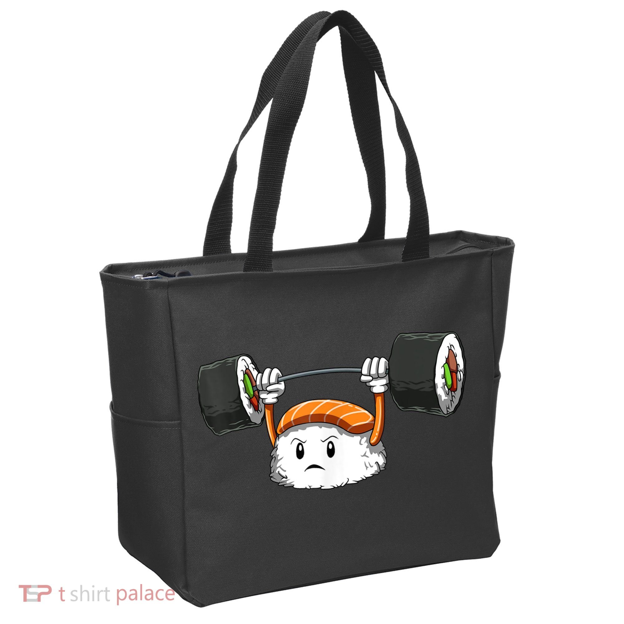 Sushi Weight Lifting Gym Sushi Workout Japanese Bodybuilder Tote Bag