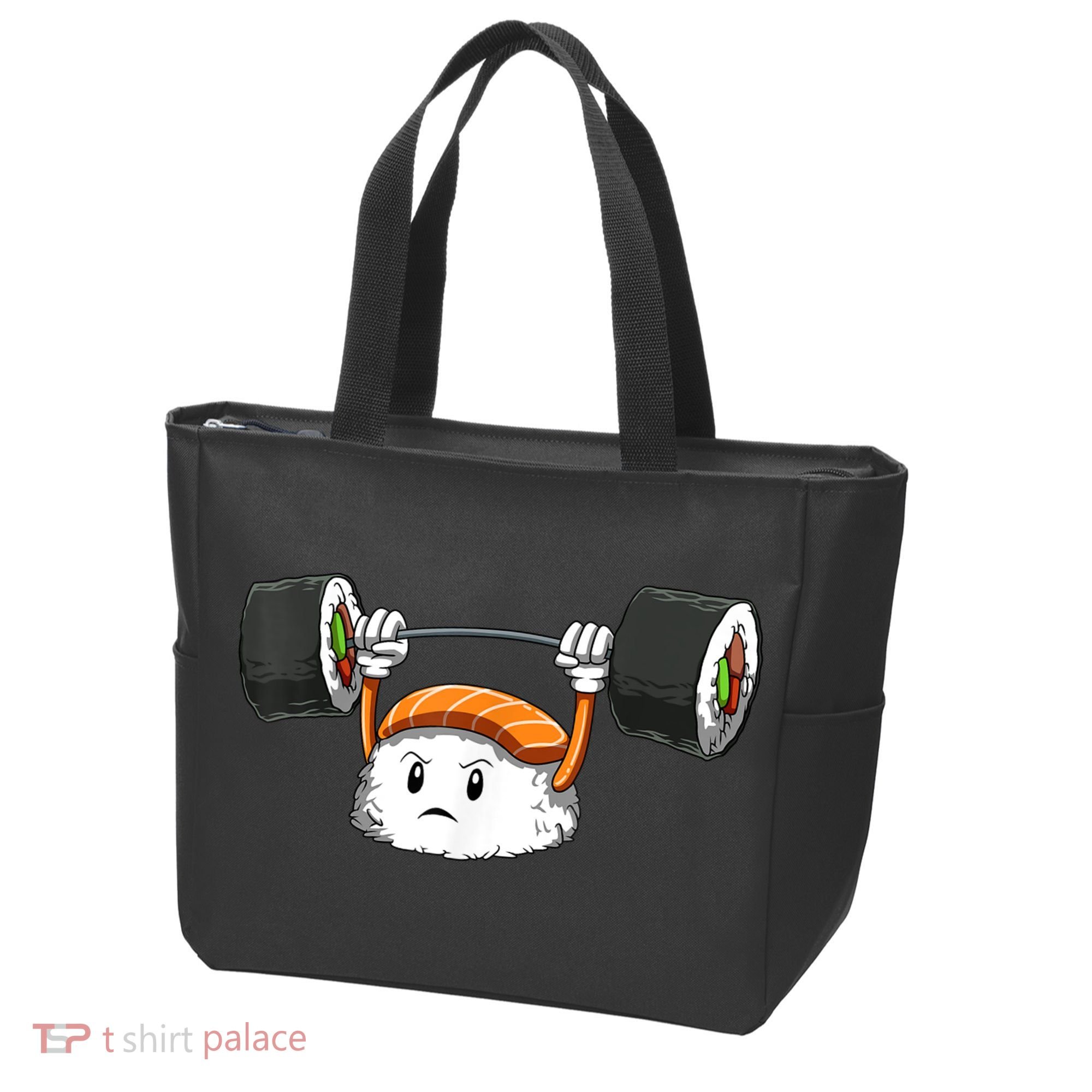 Sushi Weight Lifting Gym Sushi Workout Japanese Bodybuilder Tote Bag