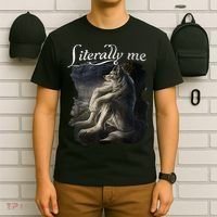 Sitting Wolf Literally Me Funny Meme T-Shirt thumb 6