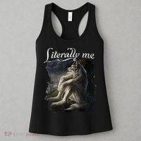 Sitting Wolf Literally Me Funny Meme Women's Tank Top thumb 3