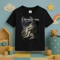 Sitting Wolf Literally Me Funny Meme Toddler T-Shirt thumb 3