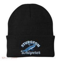Sturgeon Whisperer Lake Life T Funny Fishing Gift Beanie thumb 0