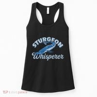 Sturgeon Whisperer Lake Life T Funny Fishing Gift Women's Tank Top thumb 0